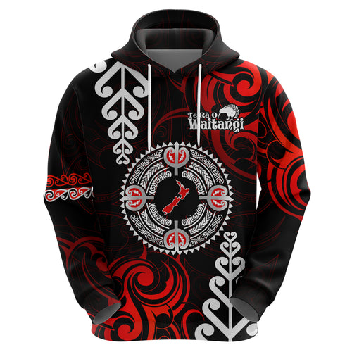 New Zealand Waitangi Day Personalised Hoodie Aotearoa Te Ra O Waitangi With Maori Tattoo