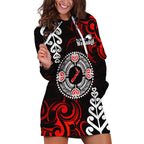New Zealand Waitangi Day Personalised Hoodie Dress Aotearoa Te Ra O Waitangi With Maori Tattoo