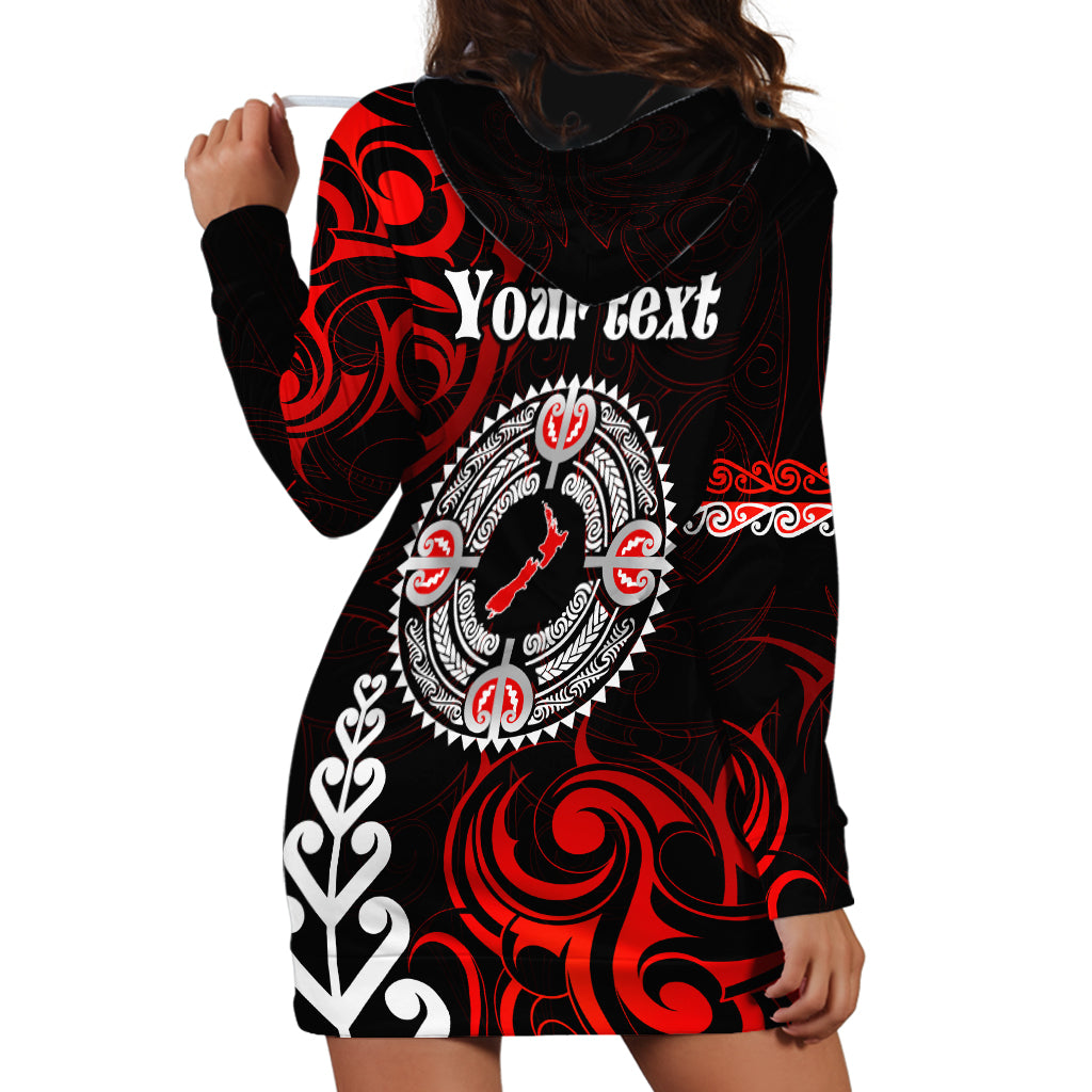 New Zealand Waitangi Day Personalised Hoodie Dress Aotearoa Te Ra O Waitangi With Maori Tattoo