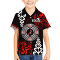 New Zealand Waitangi Day Personalised Kid Hawaiian Shirt Aotearoa Te Ra O Waitangi With Maori Tattoo
