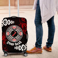New Zealand Waitangi Day Personalised Luggage Cover Aotearoa Te Ra O Waitangi With Maori Tattoo
