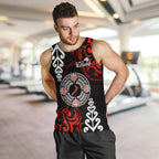 New Zealand Waitangi Day Personalised Men Tank Top Aotearoa Te Ra O Waitangi With Maori Tattoo