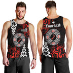 New Zealand Waitangi Day Personalised Men Tank Top Aotearoa Te Ra O Waitangi With Maori Tattoo