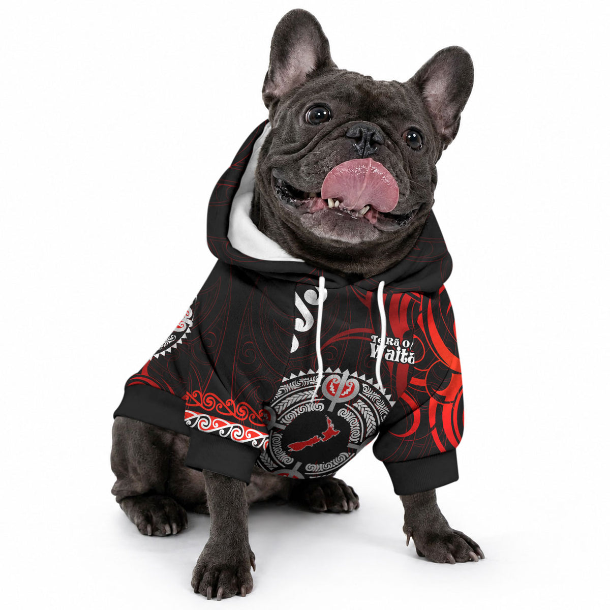 New Zealand Waitangi Day Personalised Pet Hoodie Aotearoa Te Ra O Waitangi With Maori Tattoo