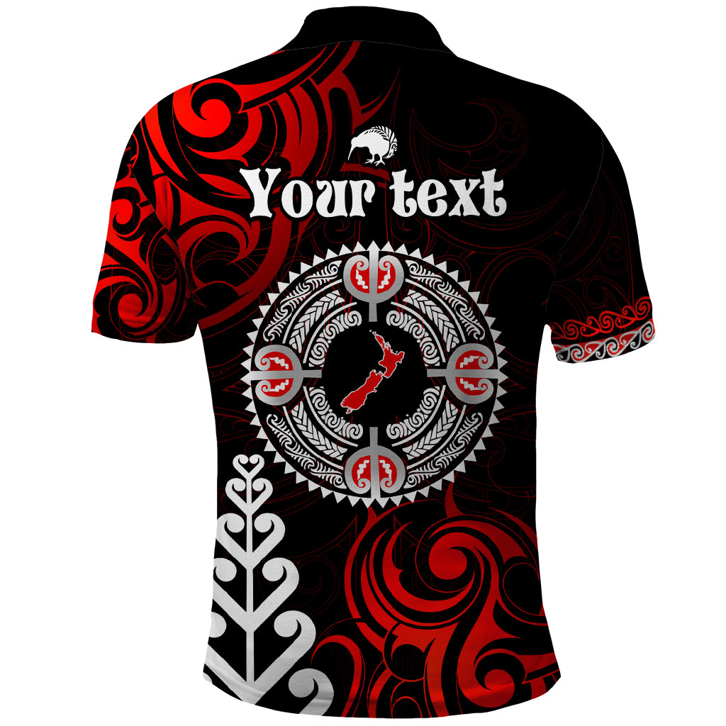 New Zealand Waitangi Day Personalised Polo Shirt Aotearoa Te Ra O Waitangi With Maori Tattoo