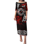 New Zealand Waitangi Day Personalised Puletasi Aotearoa Te Ra O Waitangi With Maori Tattoo