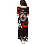 New Zealand Waitangi Day Personalised Puletasi Aotearoa Te Ra O Waitangi With Maori Tattoo