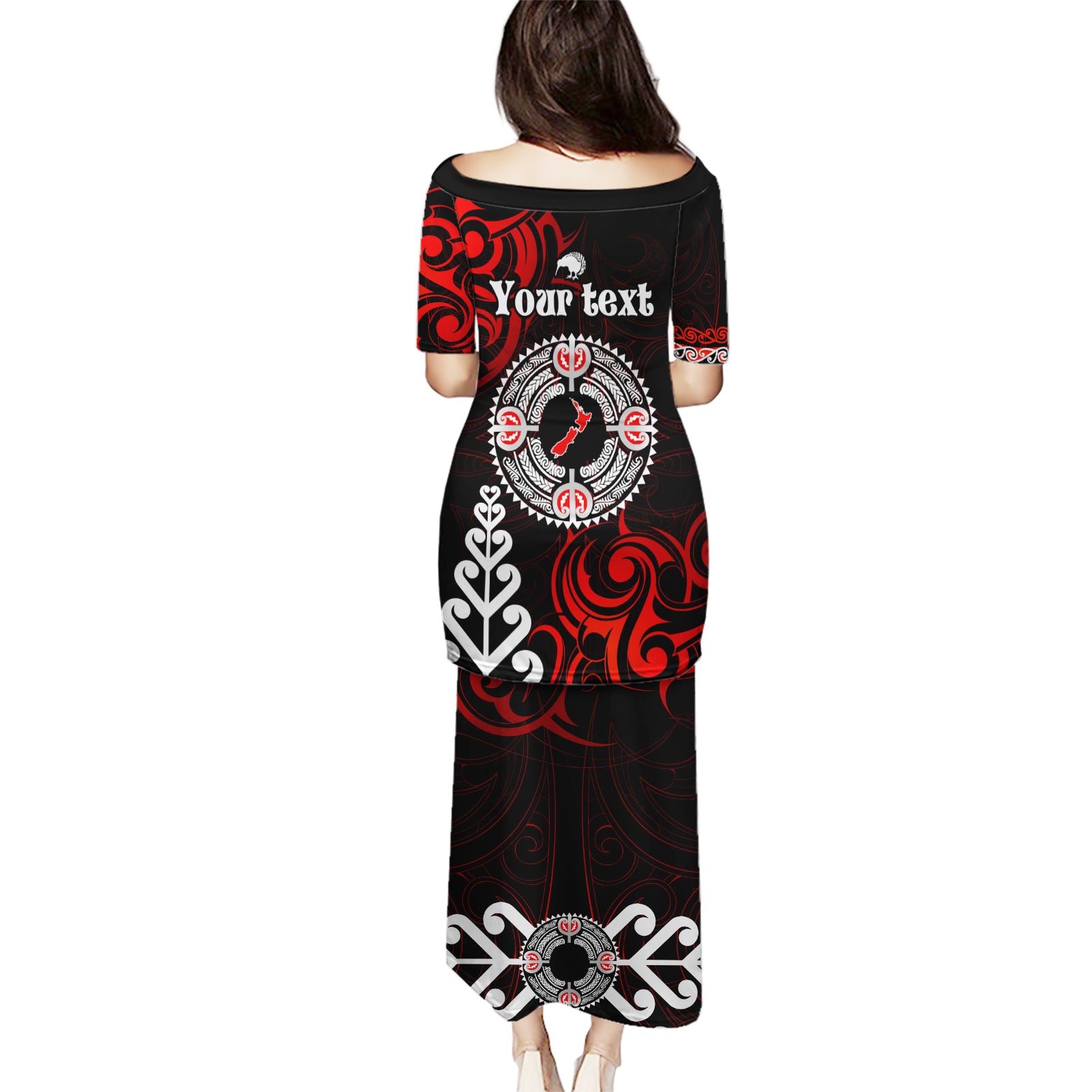 New Zealand Waitangi Day Personalised Puletasi Aotearoa Te Ra O Waitangi With Maori Tattoo