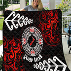 New Zealand Waitangi Day Personalised Quilt Aotearoa Te Ra O Waitangi With Maori Tattoo