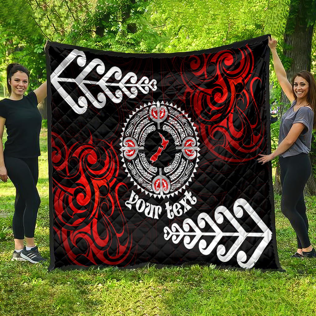 New Zealand Waitangi Day Personalised Quilt Aotearoa Te Ra O Waitangi With Maori Tattoo
