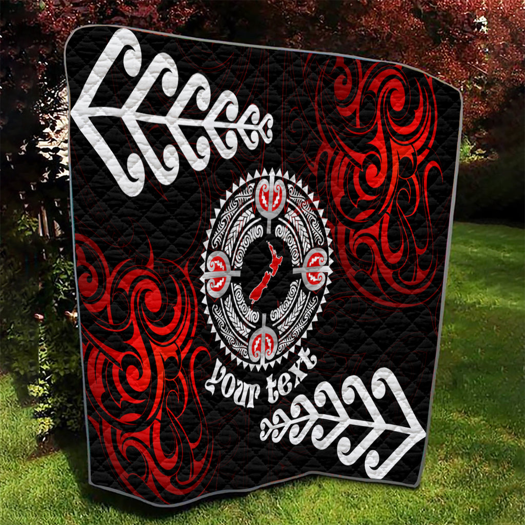 New Zealand Waitangi Day Personalised Quilt Aotearoa Te Ra O Waitangi With Maori Tattoo