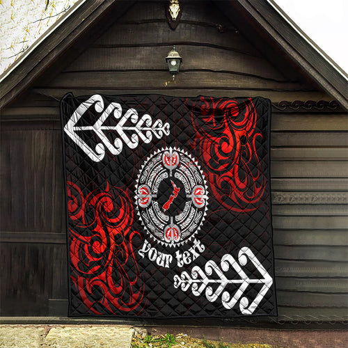 New Zealand Waitangi Day Personalised Quilt Aotearoa Te Ra O Waitangi With Maori Tattoo