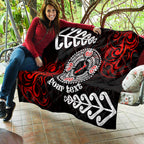 New Zealand Waitangi Day Personalised Quilt Aotearoa Te Ra O Waitangi With Maori Tattoo