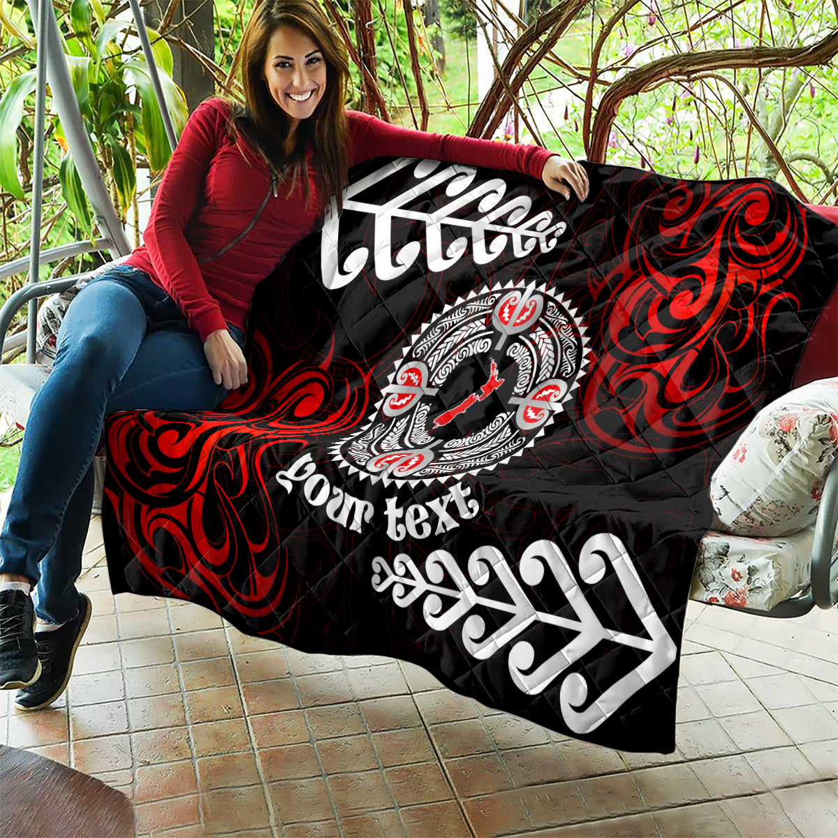 New Zealand Waitangi Day Personalised Quilt Aotearoa Te Ra O Waitangi With Maori Tattoo