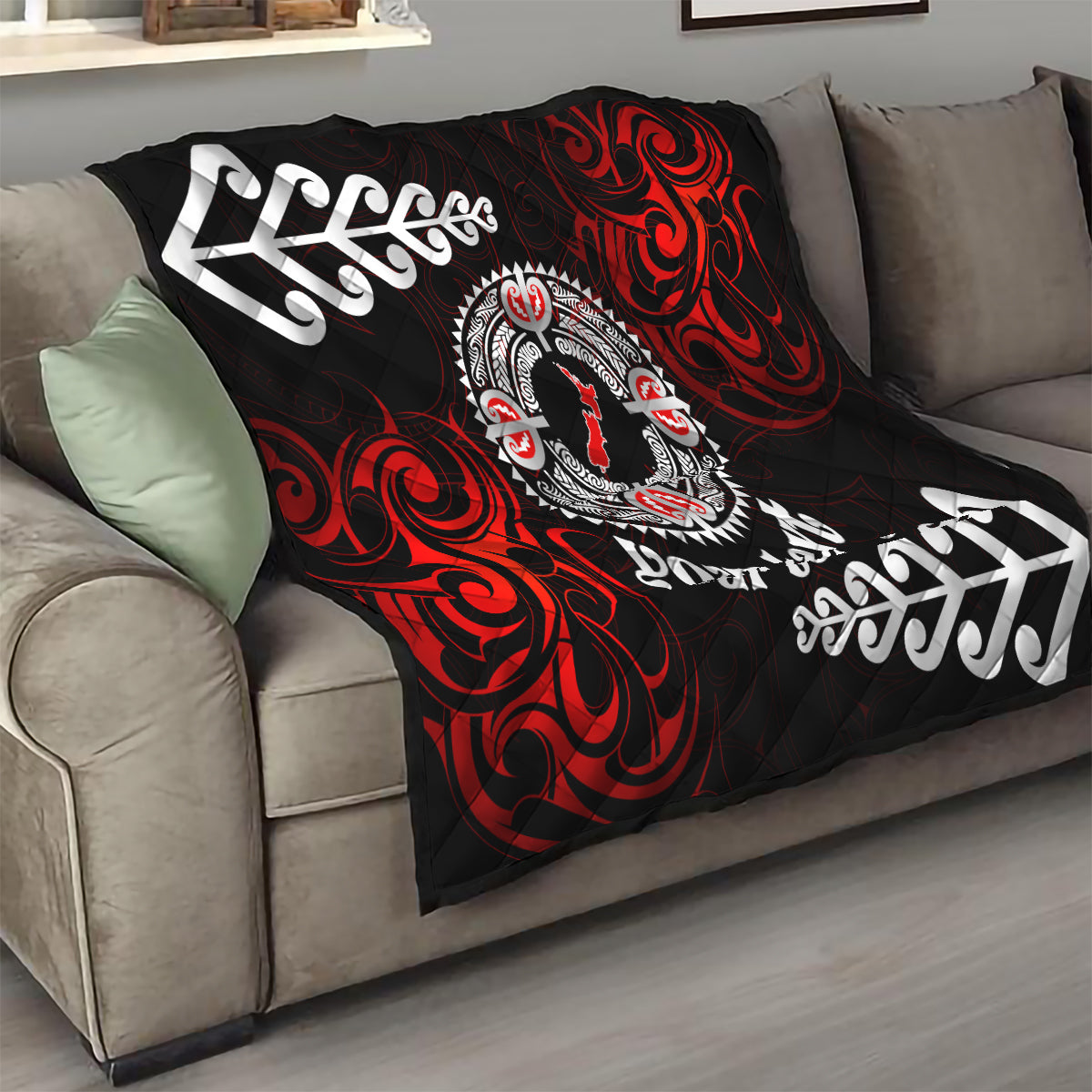 New Zealand Waitangi Day Personalised Quilt Aotearoa Te Ra O Waitangi With Maori Tattoo
