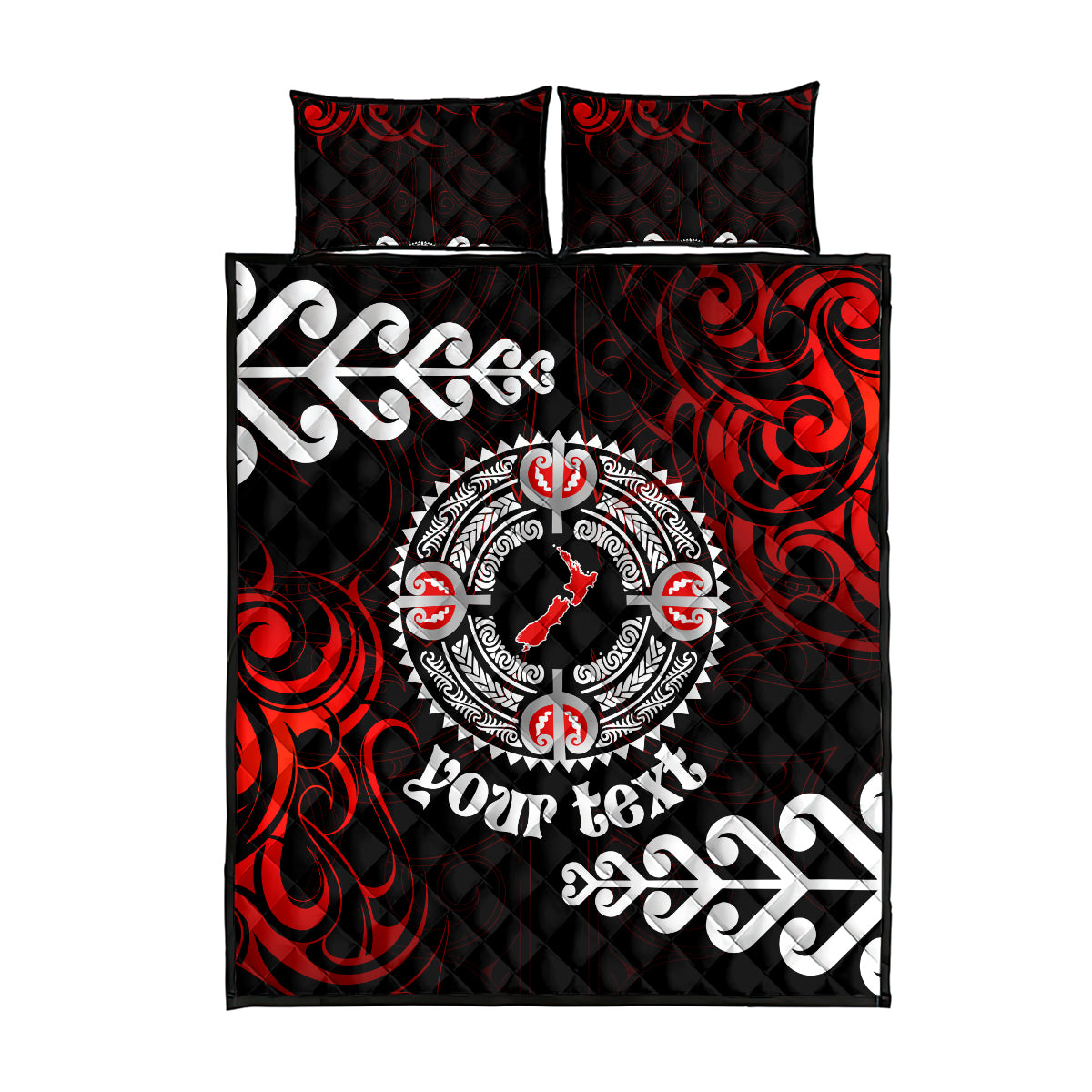 New Zealand Waitangi Day Personalised Quilt Bed Set Aotearoa Te Ra O Waitangi With Maori Tattoo