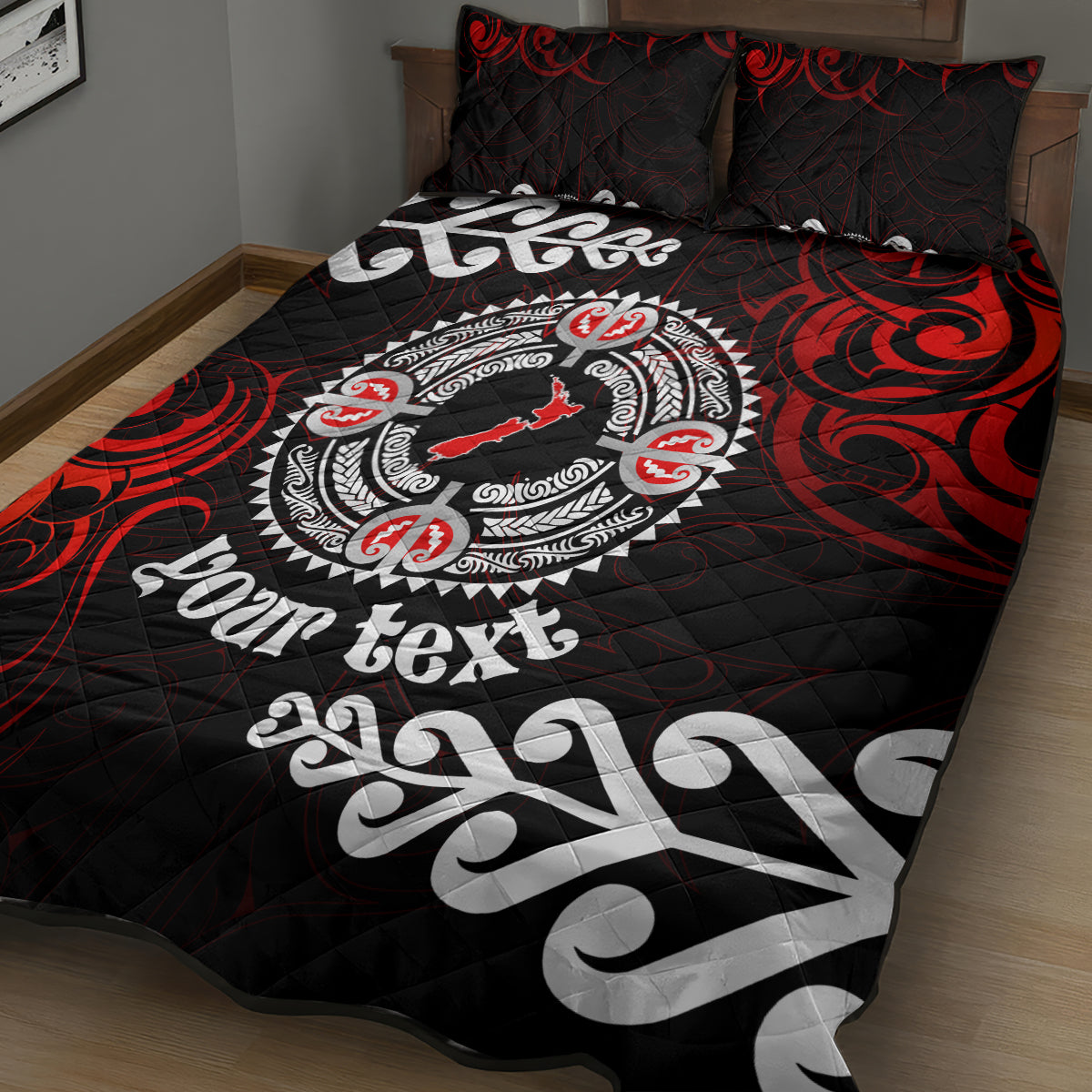 New Zealand Waitangi Day Personalised Quilt Bed Set Aotearoa Te Ra O Waitangi With Maori Tattoo