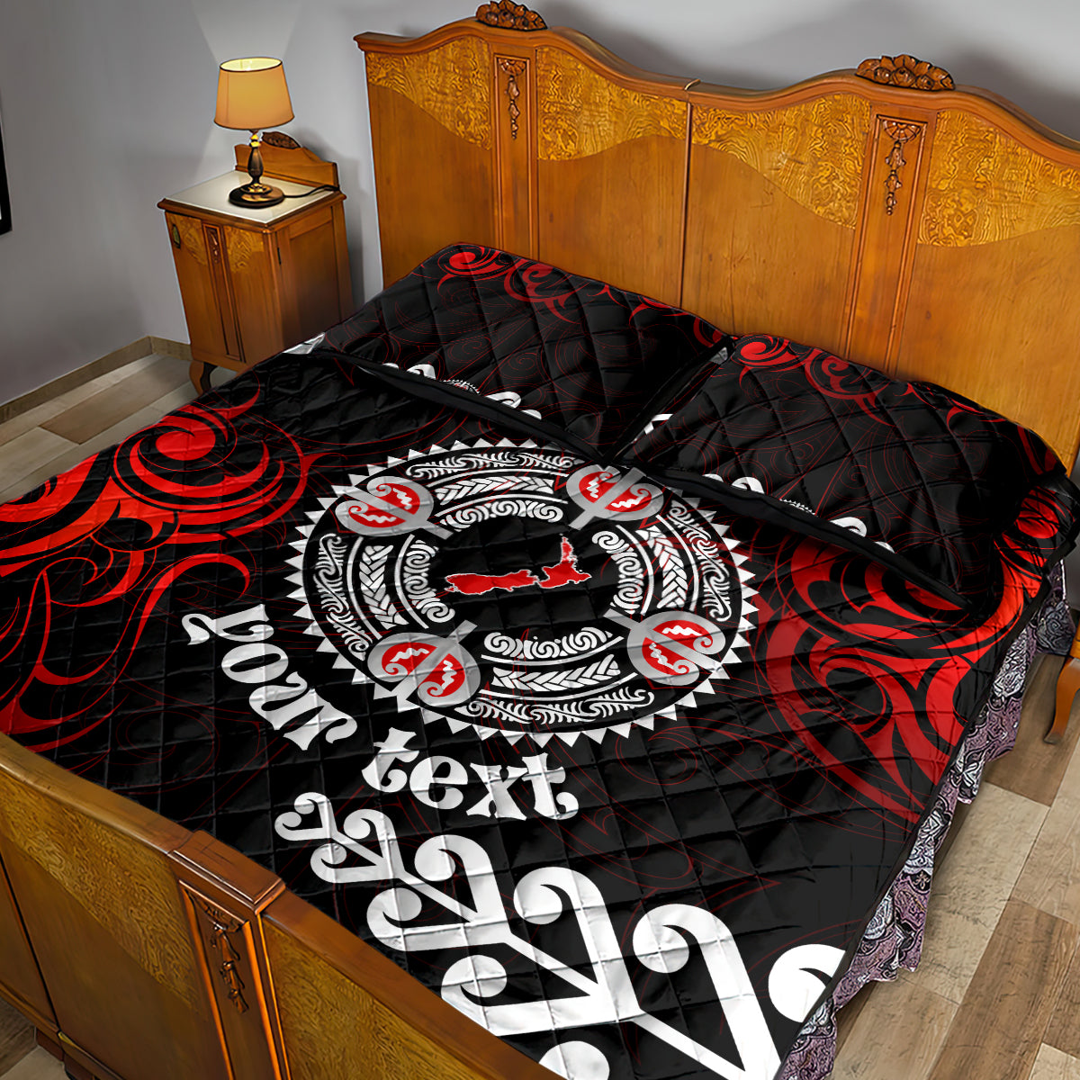 New Zealand Waitangi Day Personalised Quilt Bed Set Aotearoa Te Ra O Waitangi With Maori Tattoo