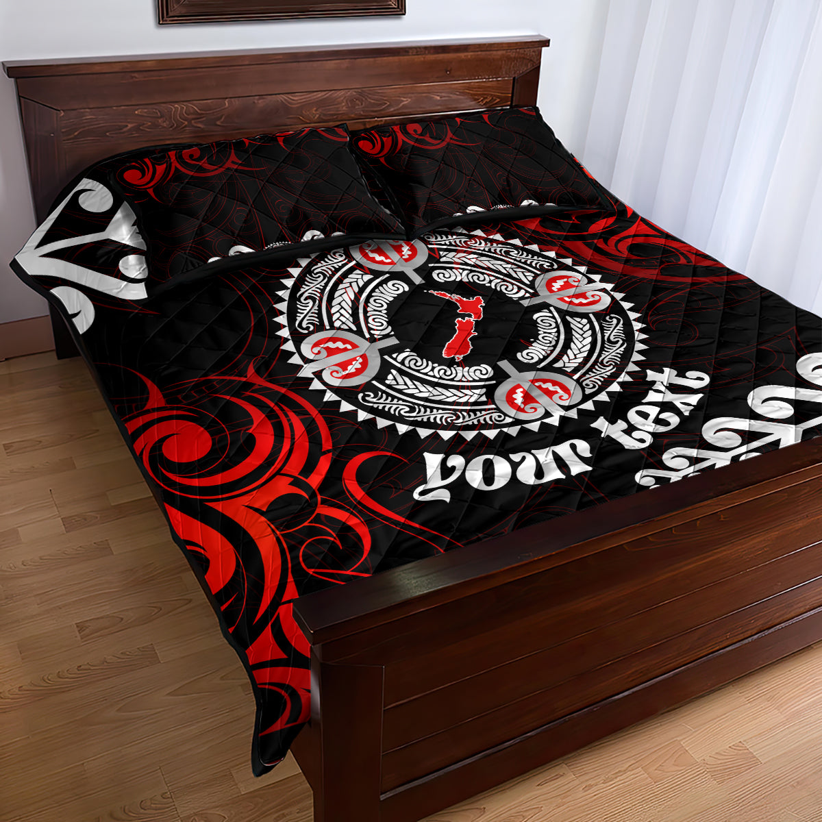 New Zealand Waitangi Day Personalised Quilt Bed Set Aotearoa Te Ra O Waitangi With Maori Tattoo