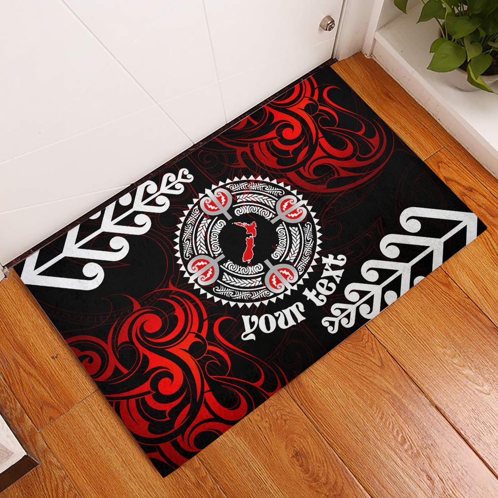 New Zealand Waitangi Day Personalised Rubber Doormat Aotearoa Te Ra O Waitangi With Maori Tattoo