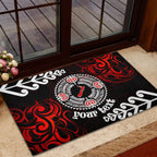 New Zealand Waitangi Day Personalised Rubber Doormat Aotearoa Te Ra O Waitangi With Maori Tattoo