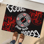 New Zealand Waitangi Day Personalised Rubber Doormat Aotearoa Te Ra O Waitangi With Maori Tattoo