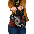 New Zealand Waitangi Day Personalised Shoulder Handbag Aotearoa Te Ra O Waitangi With Maori Tattoo