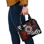 New Zealand Waitangi Day Personalised Shoulder Handbag Aotearoa Te Ra O Waitangi With Maori Tattoo