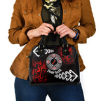 New Zealand Waitangi Day Personalised Shoulder Handbag Aotearoa Te Ra O Waitangi With Maori Tattoo