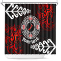 New Zealand Waitangi Day Personalised Shower Curtain Aotearoa Te Ra O Waitangi With Maori Tattoo