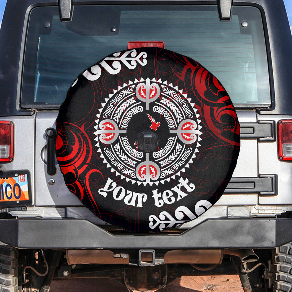 New Zealand Waitangi Day Personalised Spare Tire Cover Aotearoa Te Ra O Waitangi With Maori Tattoo