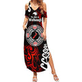 New Zealand Waitangi Day Personalised Summer Maxi Dress Aotearoa Te Ra O Waitangi With Maori Tattoo