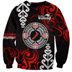 New Zealand Waitangi Day Personalised Sweatshirt Aotearoa Te Ra O Waitangi With Maori Tattoo