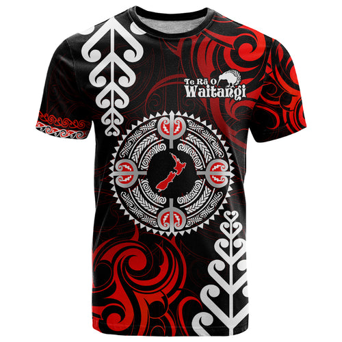 New Zealand Waitangi Day Personalised T Shirt Aotearoa Te Ra O Waitangi With Maori Tattoo