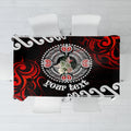 New Zealand Waitangi Day Personalised Tablecloth Aotearoa Te Ra O Waitangi With Maori Tattoo