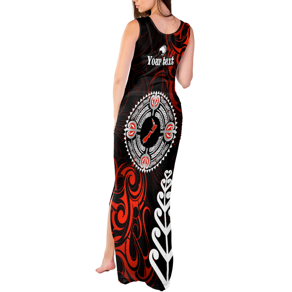 New Zealand Waitangi Day Personalised Tank Maxi Dress Aotearoa Te Ra O Waitangi With Maori Tattoo
