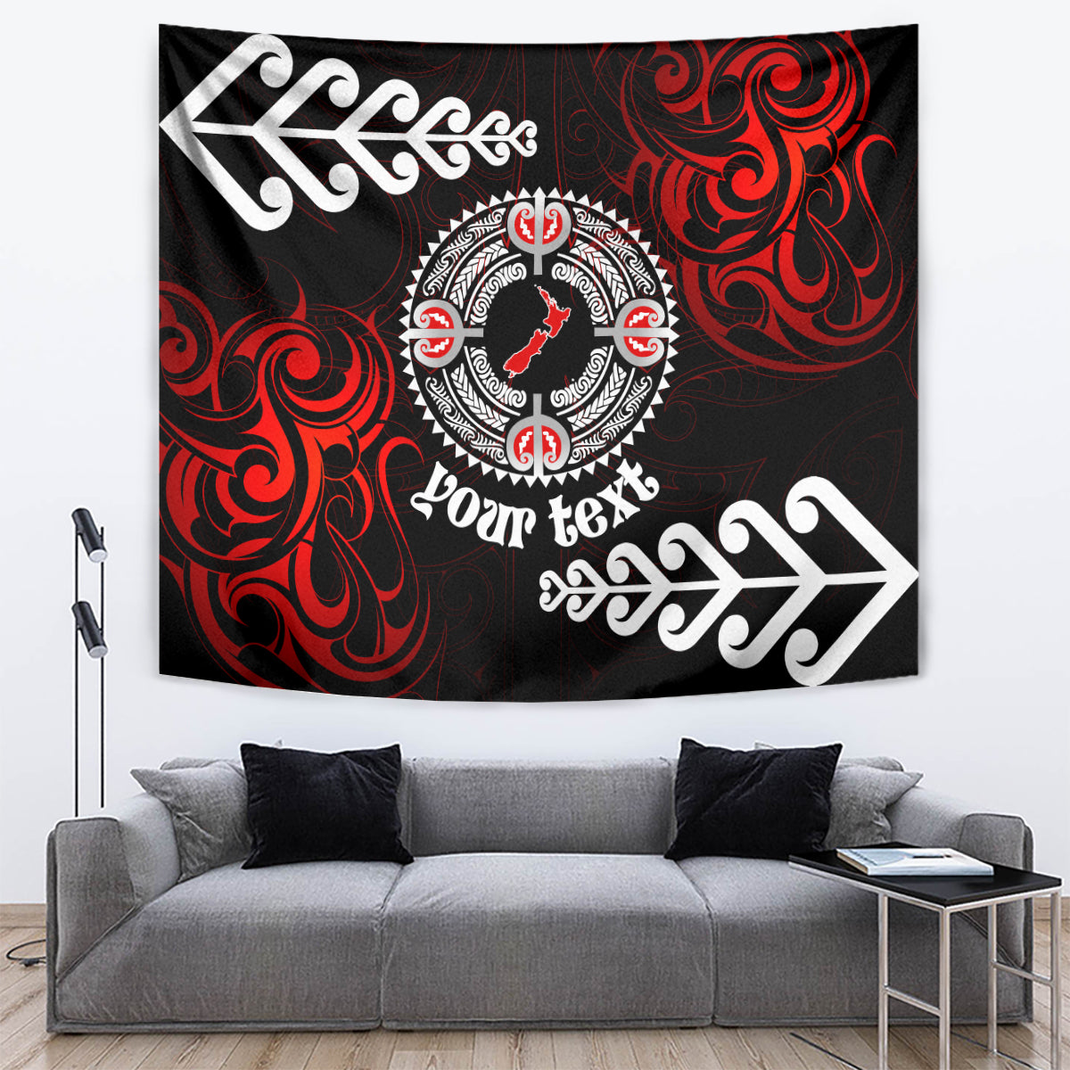 New Zealand Waitangi Day Personalised Tapestry Aotearoa Te Ra O Waitangi With Maori Tattoo