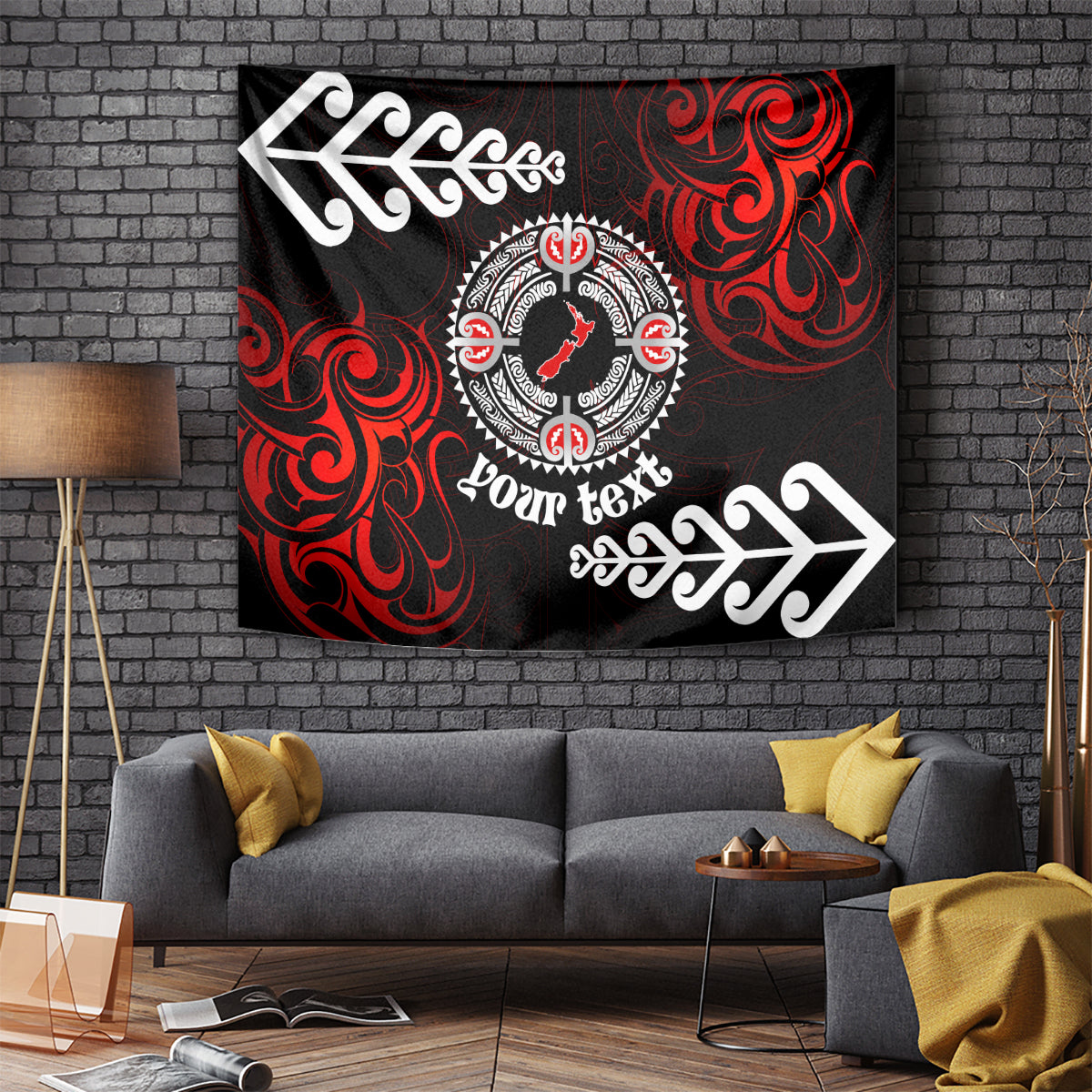 New Zealand Waitangi Day Personalised Tapestry Aotearoa Te Ra O Waitangi With Maori Tattoo