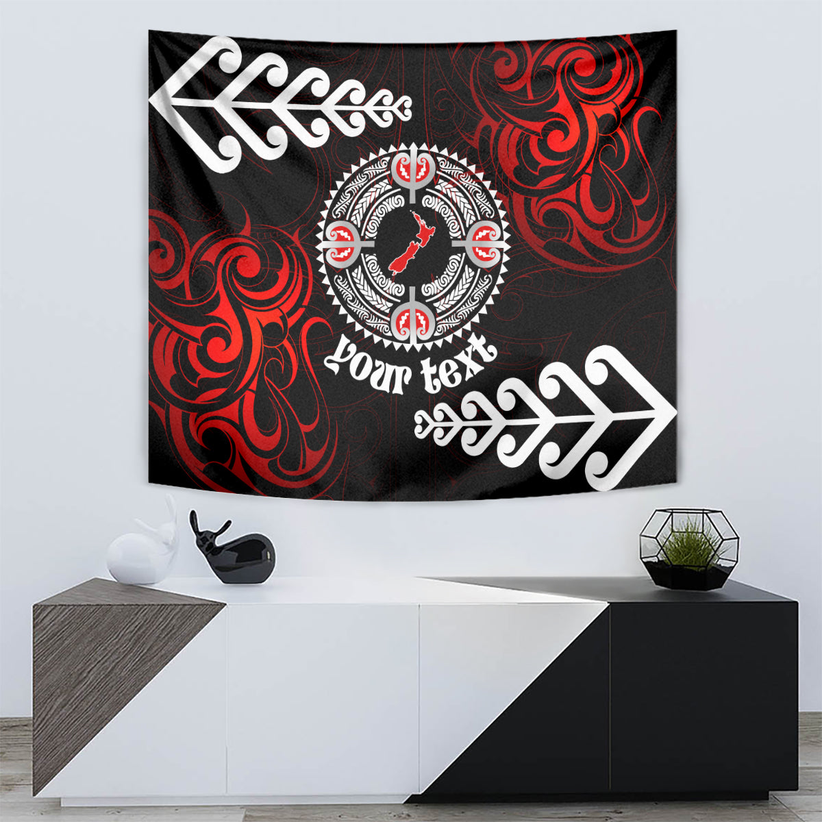 New Zealand Waitangi Day Personalised Tapestry Aotearoa Te Ra O Waitangi With Maori Tattoo