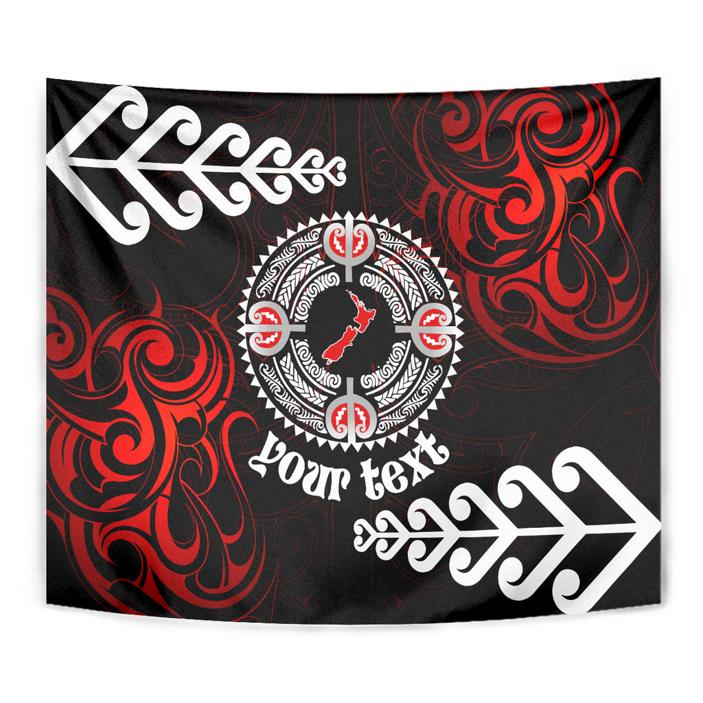 New Zealand Waitangi Day Personalised Tapestry Aotearoa Te Ra O Waitangi With Maori Tattoo