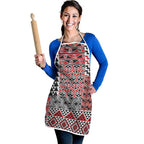 Aotearoa Kowhaiwhai Taniko Patchwork Motifs Apron - Aussie Hoodie