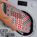 Aotearoa Kowhaiwhai Taniko Patchwork Motifs Bathroom Set - Aussie Hoodie