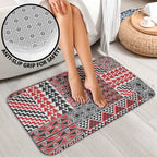 Aotearoa Kowhaiwhai Taniko Patchwork Motifs Bathroom Set - Aussie Hoodie