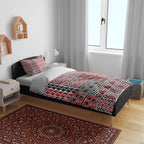 Aotearoa Kowhaiwhai Taniko Patchwork Motifs Bedding Set