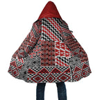 Aotearoa Kowhaiwhai Taniko Patchwork Motifs Cloak - Aussie Hoodie