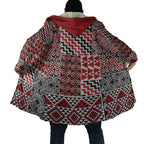 Aotearoa Kowhaiwhai Taniko Patchwork Motifs Cloak - Aussie Hoodie