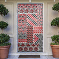 Aotearoa Kowhaiwhai Taniko Patchwork Motifs Door Cover - Aussie Hoodie