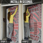 Aotearoa Kowhaiwhai Taniko Patchwork Motifs Door Cover - Aussie Hoodie