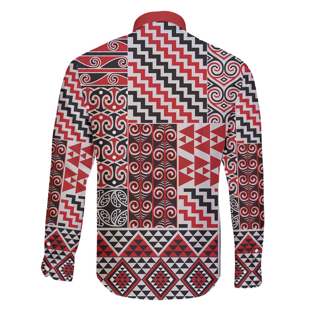 Aotearoa Kowhaiwhai Taniko Patchwork Motifs Family Matching Tank Maxi Dress and Hawaiian Shirt