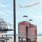 Aotearoa Kowhaiwhai Taniko Patchwork Motifs Luggage Cover